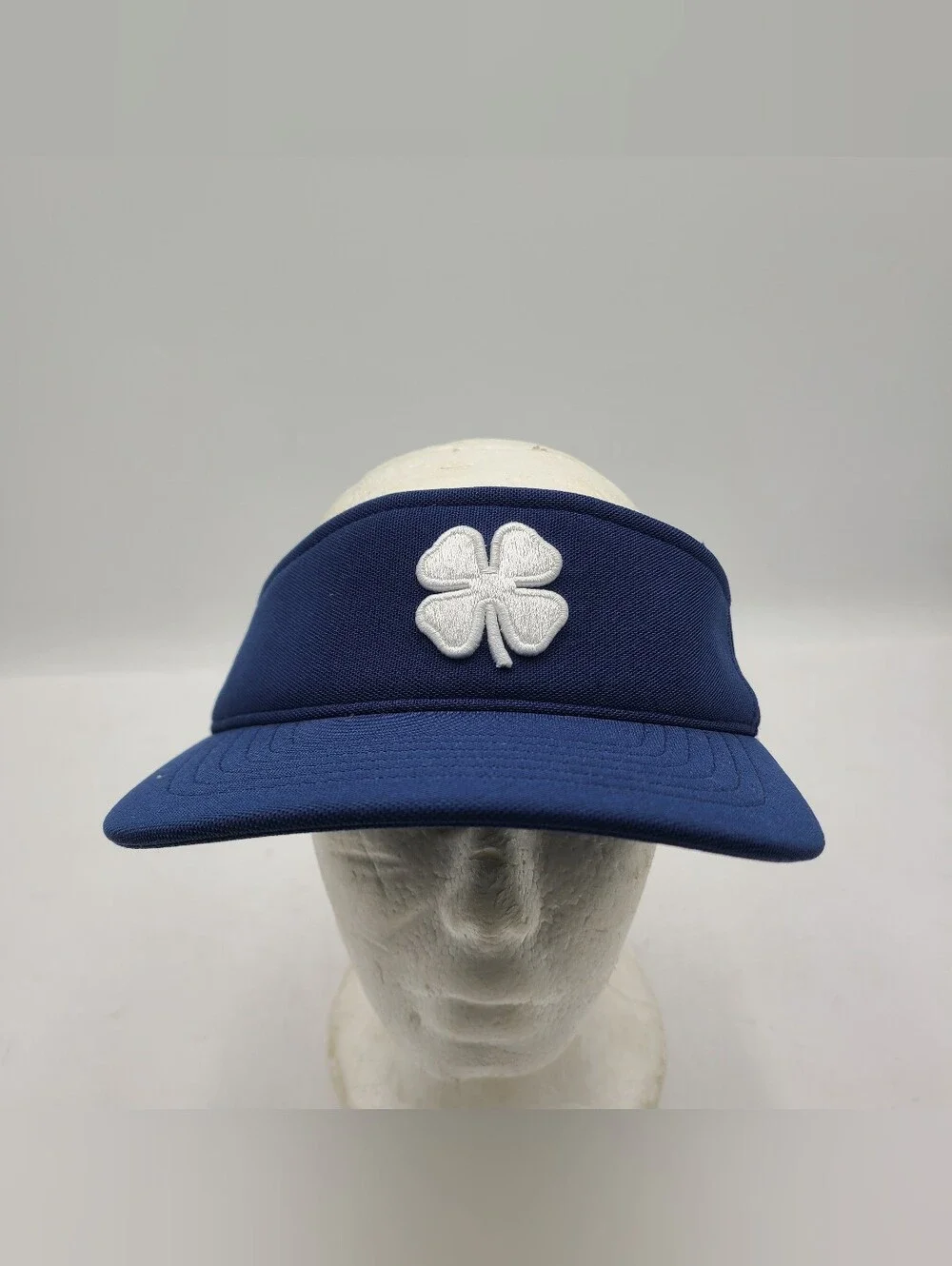 B55 Black Clover Topgolf Adjustable Golf Visor Blue/White Embroidered Logo